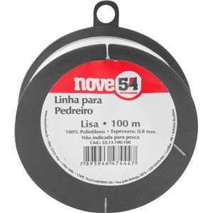 Linha para pedreiro, lisa, com 100 m, NOVE54