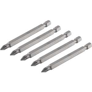 Jogo de bits ponteira pozidrive, com encaixe 1/4", nº 1 x 75 mm, VONDER