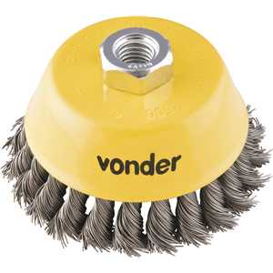 Escova tipo copo 4" torcida, VONDER