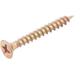 Parafuso madeira chipboard, cabeça chata, fenda cruzada/phillips, 3,5 mm x 30,0 mm, VONDER