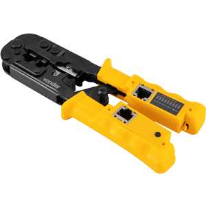 Alicate crimpador 4 em 1, para cabos de rede e dados, AC 410 VONDER