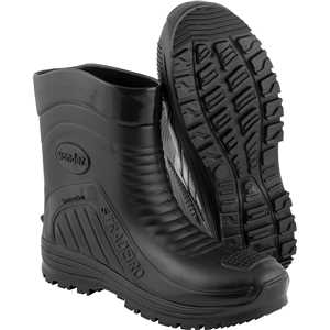 Bota de PVC preta, cano médio, sem forro, 43, Stradeiro, VONDER