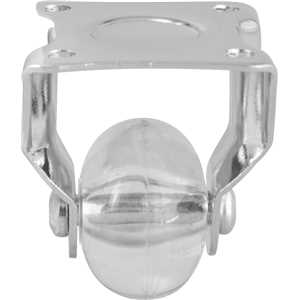 Rodízio fixo leve 1.3/8", de poliuretano, transparente, VONDER