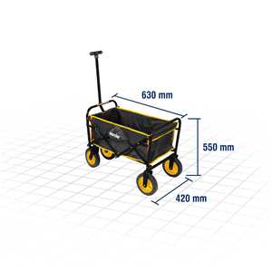 Carrinho para carga, dobrável, com bolsa, 60 kgf, VONDER