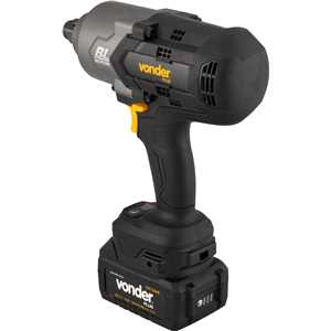 Chave de impacto, bateria 20 V, encaixe de 3/4", fonte de carregamento bivolt automático, CIV 234B, VONDER PLUS