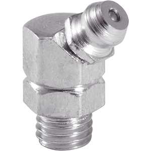 Graxeira curva 1/4" UNF, 45°, 28 fios, VONDER