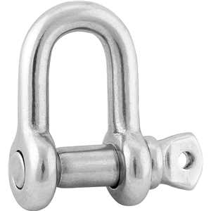 Manilha reta para cabo de aço, 5/16", aço inox, VONDER