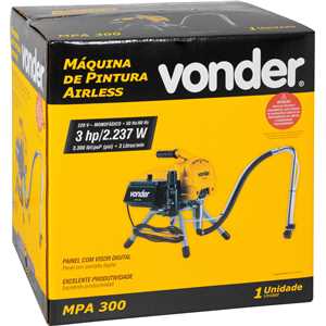 Máquina de pintura Airless, 3,0 hp, 220 V~, MPA 300, VONDER