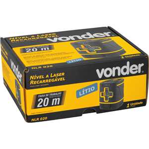 Nível a laser, recarregável, 20 metros, NLR 020 VONDER