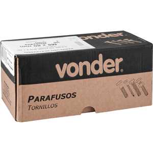 Parafuso sextavado zincado, 8 mm x 80 mm, MA, VONDER