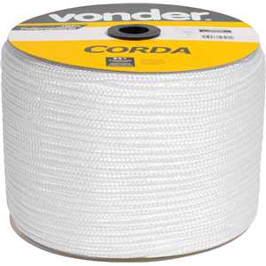 Corda multifilamento trançada 12,0 mm x 140 m, branca, VONDER