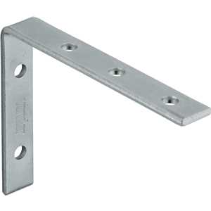 Cantoneira para cortina, 6 cm x 8 cm, zincada, com 4 peças, VONDER