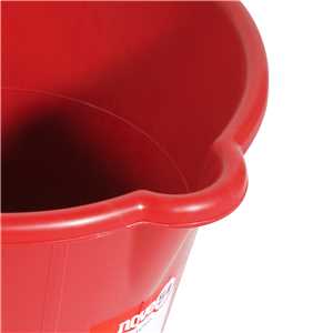 Balde de plástico extraforte, 12 litros, vermelho, NOVE54