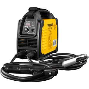 Inversor para solda com eletrodo e TIG, 150 A, RIV 156, com display digital, monofásico, 127 V~ - 220 V~ - Seleção automática, VONDER