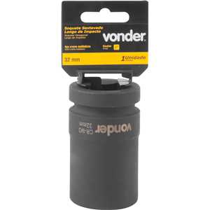 Soquete sextavado longo de impacto, 32 mm, encaixe de 1", VONDER