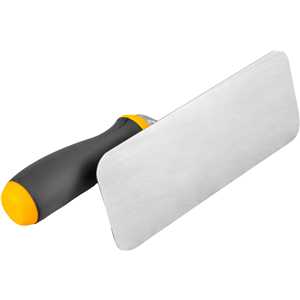 Desempenadeira retangular de aço inox, lisa, 20 cm, VONDER
