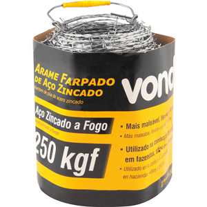 Arame farpado 250 kgf, 100 m, VONDER