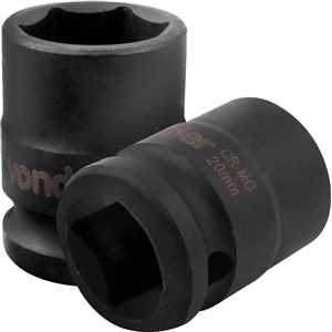 Soquete sextavado de impacto, encaixe de 1/2" x 20,0 mm, VONDER
