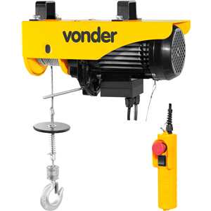 Guincho elétrico para 0,3 tonelada (0,3 tf) / 0,6 tonelada (0,6 tf) GEV 600 220 V~ VONDER