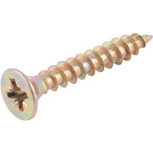Parafuso madeira chipboard, cabeça chata, fenda cruzada/pozidrive, 6,0 mm x 40,0 mm, VONDER