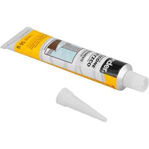 Borracha de silicone acético, transparente, 50 g, VONDER