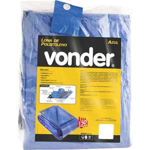 Lona de polietileno azul 8 m x 6 m, VONDER