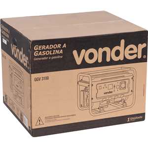 Gerador a gasolina 3.100 W, 110 V~/220 V~, GGV 3100, VONDER
