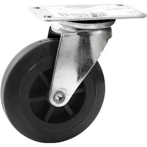 Rodízio giratório 4", para carrinho plataforma de 150 kg, NOVE54