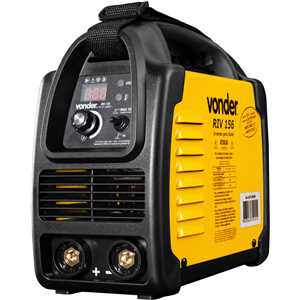 Inversor para solda com eletrodo e TIG, 150 A, RIV 156, com display digital, monofásico, 127 V~ - 220 V~ - Seleção automática, VONDER