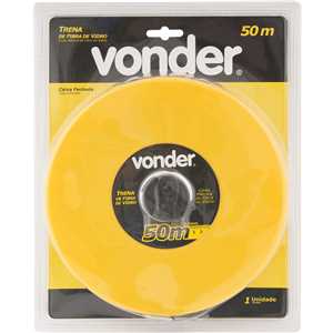 Trena de fibra longa, caixa fechada, com 50 m, VONDER