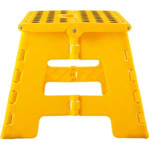 Banqueta plástica dobrável, amarela, altura 220 mm, VONDER