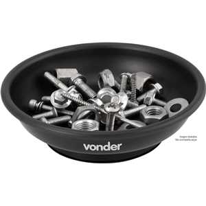 Bandeja magnética redonda, plástica, Ø 150 mm, VONDER