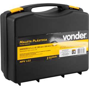 Maleta plástica 290 mm x 150 mm x 330 mm, MPV 122, VONDER