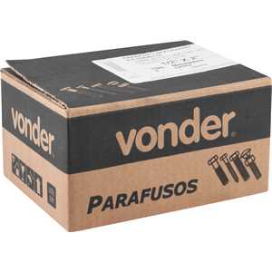 Parafuso sextavado 8.8 (GRAU 5), 1/2" x 2", rosca total, UNC, VONDER