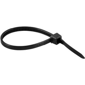 Abraçadeira de nylon, preta, 100 mm x 2,5 mm, com 20 peças, VONDER