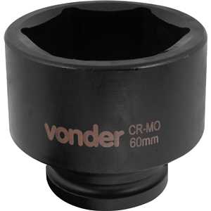 Soquete sextavado de impacto, encaixe de 3/4" x 60,0 mm, VONDER