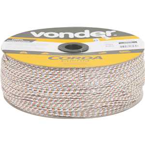 Corda multifilamento trançada 3,0 mm x 625 m, cores diversas, VONDER
