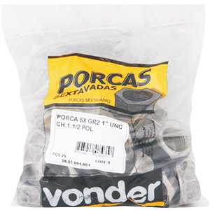 Porca sextavada 1"UNC, VONDER