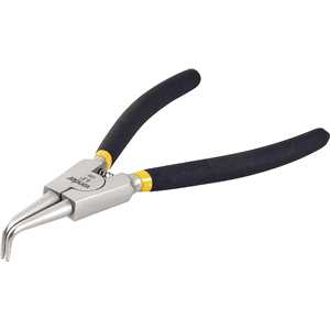Alicate para anéis externos, bico curvo, 6.1/2", VONDER