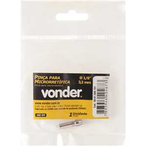 Pinça para microretífica 3,2 mm, VONDER