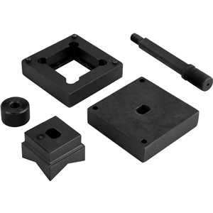 Matriz para furação quadrada 45,0 mm x 45,0 mm, para furador de chapas hidráulico, FCV 035, VONDER