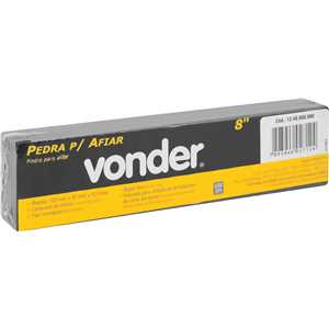 Pedra para afiar, dupla face, 8", retangular, VONDER