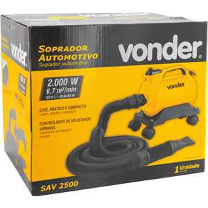 Soprador automotivo, 2.000 W, 127 V~, SAV 2500 VONDER
