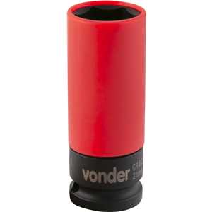 Soquete sextavado de impacto, encaixe 1/2", 21 mm, para roda de liga leve, VONDER
