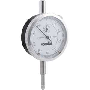 Relógio comparador analógico 10 mm, RC 010, VONDER