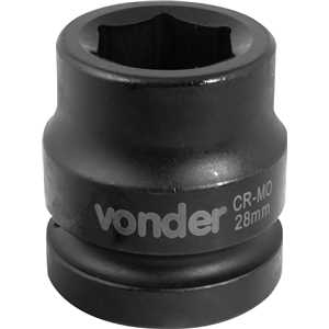 Soquete sextavado de impacto, encaixe de 1" x 28,0 mm, VONDER