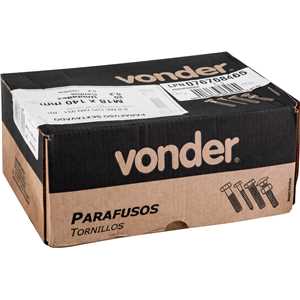 Parafuso sextavado 8.8, 18 mm x 140 mm, MA, rosca parcial, DIN 931, VONDER