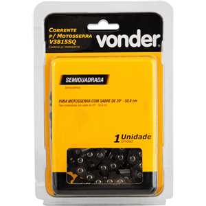 Corrente para motosserra com sabre de 20'', V3815SQ, VONDER