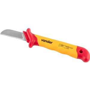 Faca reta para desencapar cabos 7", isolada IEC60900, VONDER