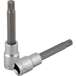 Soquete multidentado, longo, com encaixe de 1/2", M10, VONDER